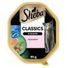SHEBA Classics tacka 22x85 g – mokra karma pełnoporcjowa dla dorosłych kotów, z łososiem, w terynie