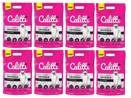 Calitti Crystals silikonowy żwirek dla kota 8x3,8l
