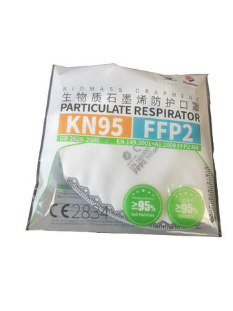 Półmaska z filtrem FFP2 z grafenem, Certyfikowana + 12 x PEDIGREE Przysmak dentystyczny średnie rasy Dentastix 77 g