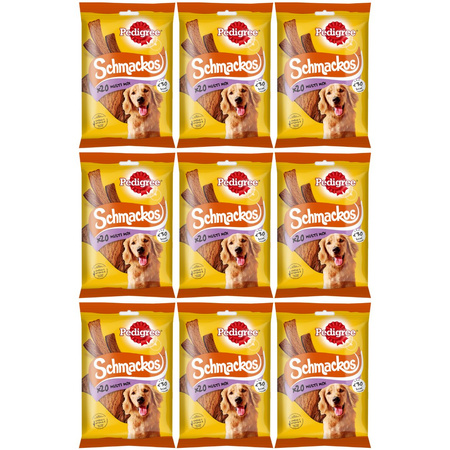 Pedigree Schmackos z wołowiną, jagnięciną, drobiem 9x 144g