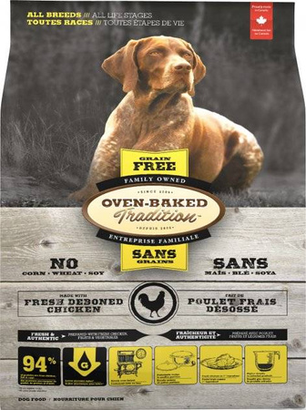 OBT Oven Baked Tradition Dog GRAIN-FREE Food Adult All Breed with Chicken (z kurczakiem) 2,27kg