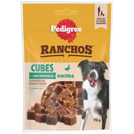 Pedigree Ranchos Cubes z kaczką 70g