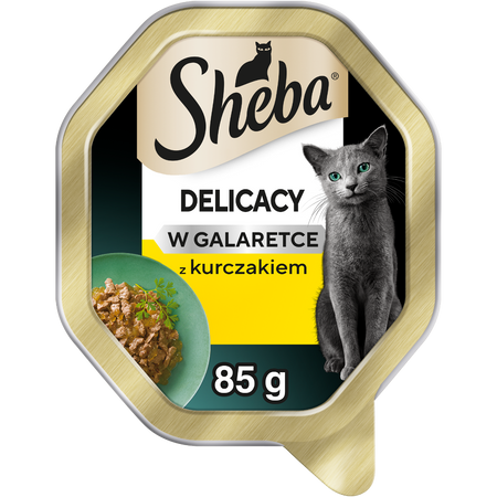 Sheba Delicacy z kurczakiem w galaretce tacka 85g