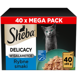 Sheba Delicacy Rybne smaki w galaretce 40x 85g