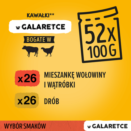 Pedigree Mix smaków w galaretce 4x 100g
