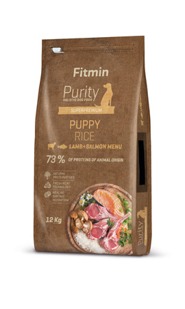 Fitmin Purity Rice Puppy Lamb&Salmon 12kg