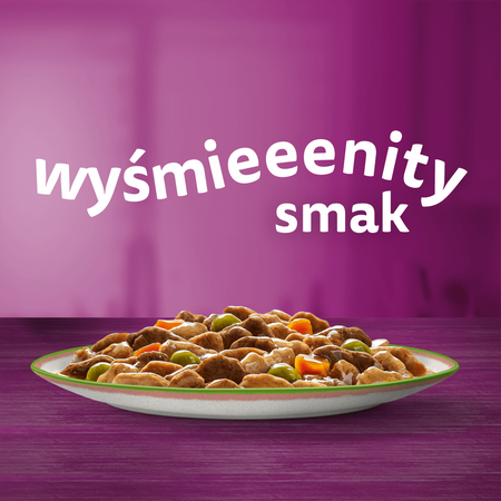 WHISKAS Adult Tasty Mix saszetka 24 x 85 g Wybór Szefa Kuchni - mokra karma pełnoporcjowa dla dorosłych kotów, w sosie (kawałki z: wołowiną, drobiem i warzywami; łososiem i marchewką; kurczakiem i indykiem; kurczakiem i dorszem)