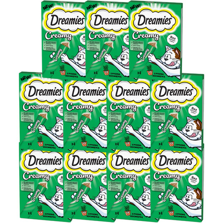 Dreamies Creamy z kocimiętką 11x 4x 10g