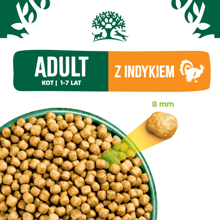 James Wellbeloved Adult 1,5 kg – sucha karma pełnoporcjowa dla dorosłych kotów 1-7 lat, bogata w indyka