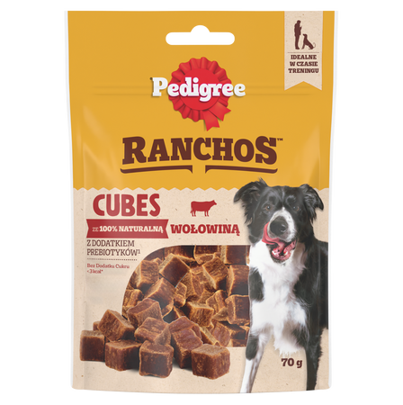 Pedigree Ranchos Cubes z wołowiną 7x 70g