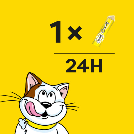 Dreamies Creamy z serem 4x 4x 10g