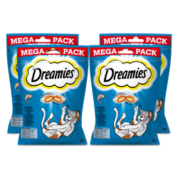 DREAMIES 4x180 g – przysmak dla kota, o smaku wybornego łososia