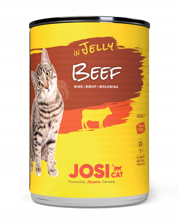 JosiCat Wołowina w galaretce 400g