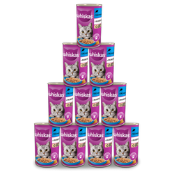 WHISKAS Adult puszka 12x400g - mokra karma dla kotów z tuńczykiem w galaretce