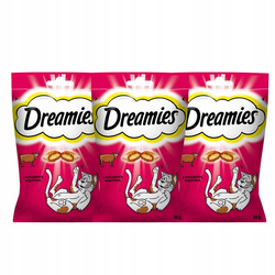 Dreamies z wołowiną przysmaki dla kota 3x 60g