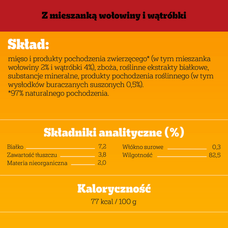 PEDIGREE Adult puszka 1200g - mokra karma dla psów, z wołowiną w galaretce