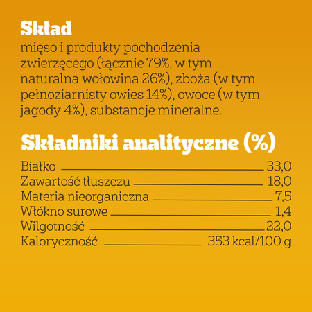 Pedigree Ranchos Superfoods wołowina jagody 70g