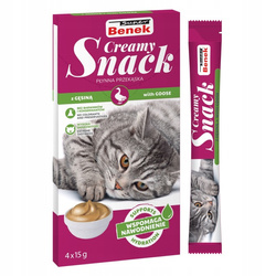 Super Benek Creamy Snack z gęsiną 4x 15g