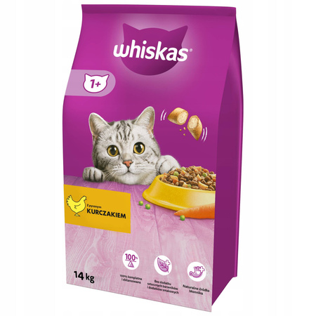 Whiskas Adult kurczak warzywa dla kota 14kg