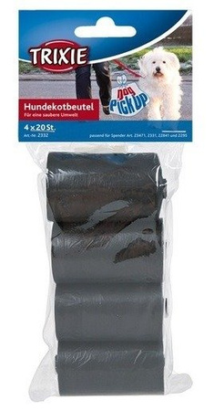 Trixie Woreczki na odchody czarne 4x20szt.