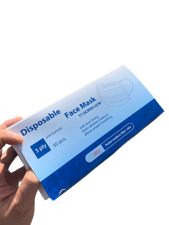 Maska maseczka ochronna chirurgiczna 3 warstwowa x 100 sztuk