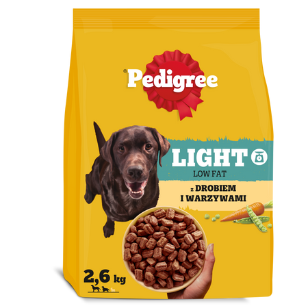Pedigree Adult Light z Drobiem i Warzywami 2,6 kg