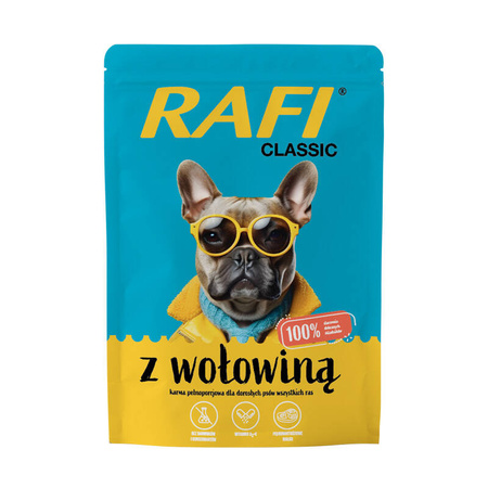 DNP RAFI Clasic z wołowiną dla psa 400g