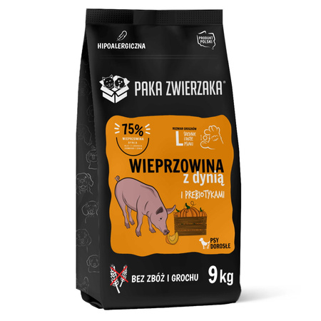 PAKA ZWIERZAKA Wieprzowina z dynią L 9 kg