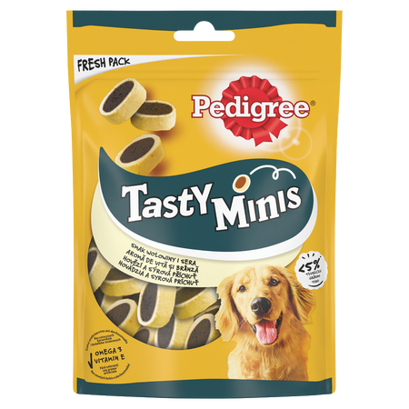 Pedigree Tasty Minis wołowina ser 6x 140g