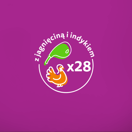 WHISKAS Adult saszetka 28x85 g - mokra karma pełnoporcjowa dla dorosłych kotów, kawałki z jagnięciną i indykiem w sosie