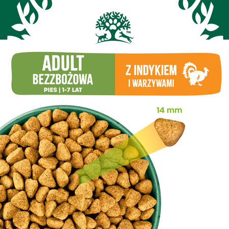 James Wellbeloved Adult 10 kg – bezzbożowa sucha karma pełnoporcjowa dla dorosłych psów 1-7 lat, bogata w indyka i warzywa