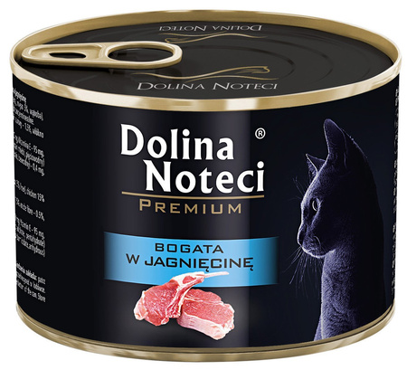 Dolina Noteci Premium dla kota bogata w jagnięcinę 12x185g