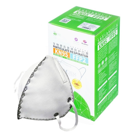 Półmaska KN95 Półmaska z filtrem antywirusowa (maska, maseczka) z grafenem