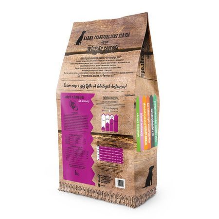 Wiejska Zagroda Indyk z jabłkiem dla szczeniąt 9kg + OBT Oven Baked Tradition Dog Food Puppy Small Breed 1kg