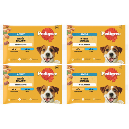 Pedigree Adult Wybór Smaków w galaretce 4x 4x 100g