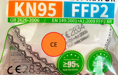 Półmaska z filtrem FFP2 z grafenem, Certyfikowana + 12 x PEDIGREE Przysmak dentystyczny średnie rasy Dentastix 77 g