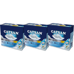 Catsan Active Fresh zbrylający żwirek dla kota 3x 5L