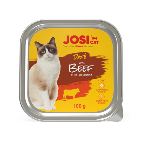 JosiCat Pasztet z wołowiną 100g Alu