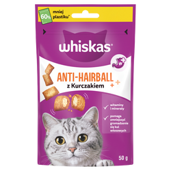 Whiskas Anti-Hairball przysmaki odkłaczające 50g