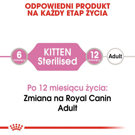 ROYAL CANIN Kitten Sterilised w galaretce karma mokra w galaretce dla kociąt do 12 miesiąca życia, sterylizowanych