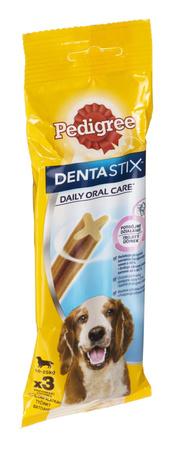 PEDIGREE Przysmak dentystyczny średnie rasy Dentastix 77 g