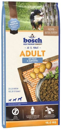 Bosch Adult Fish & Potato, ryba i ziemniak 15kg