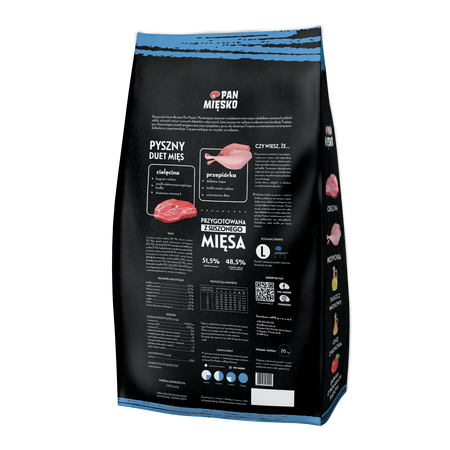 Pan Mięsko Cielęcina z przepiórką L szczeniak 20kg