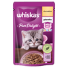 WHISKAS Junior saszetka 28x85 g - mokra karma pełnoporcjowa dla kociąt, kawałki z kurczakiem w galaretce