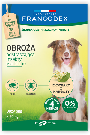FRANCODEX Obroża dla dużych psów powyżej 20 kg