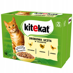 Kitekat mix smaków w galaretce 12x 85g