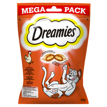 Dreamies Mega Kurczak przysmaki dla kota 8x 180g