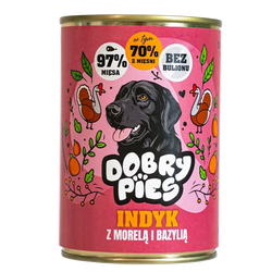 Dobry Pies karma indyk z morelą i bazylią 400g