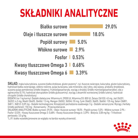 Royal Canin Yorkshire Terrier Adult 8+ karma sucha dla dojrzałych psów rasy yorkshire terrier, powyżej 8 roku życia - 0,5kg