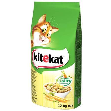KITEKAT 12kg - sucha karma dla kotów z kurczakiem i warzywami